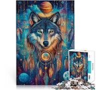 2000 Pieces Puzzles for Adults teenagers Painted Art Wolf Made of cardboard for age 14+ Family Games deal as gifts for the whole family 。size：70x100cm/27.5x39.3inch