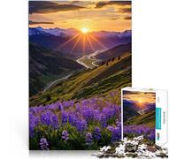 2000 Pieces Puzzles for Adults teenagers Spring Mountains Poster Made of cardboard for age 14+ Home Art Decor Artists' Collection, Fine Arts。size：70x100cm/27.5x39.3inch