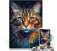 2000 Pieces Puzzles for teenagers Bengal Cat Supernaturalism Hands-on-Spiel mit vollständig ineinander greifenden, zufällig geformten Teilen70x100cm