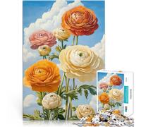 2000 Pieces Puzzles for teenagers Bloom in Ranunculus Herausfordernd Schwierig Einzigartige Wohndekoration und Geschenke70x100cm