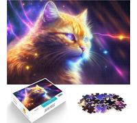 2000 Pieces Puzzles for teenagers Cosmic Space Cat Hand speed competition 70x100cm is ideal as gifts for the whole family for Age 14