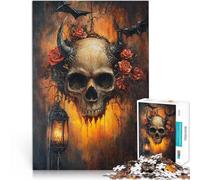 2000 Pieces Puzzles for teenagers Evil Skeleton Pattern assembly 70x100cm Enhance love between couples for for Age 14