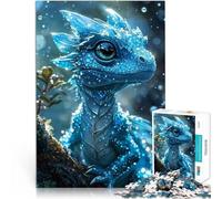 2000 Pieces Puzzles for teenagers Icy blue baby dragon Stressabbau-Spielzeug Geburtstagsgeschenk, Geschenke70x100cm