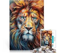 2000 Pieces Puzzles for teenagers Lion Amazing Portrait Pattern assembly 70x100cm with Matching Poster and Trivia Sheet for ages 14+