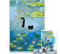 2000 Pieces Puzzles for teenagers Monet Cat Waterlily Stressabbau-Spielzeug Einzigartige Geburtstags- und Geschenkideen70x100cm