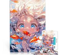 2000 Pieces Puzzles for teenagers The girl and the Fishes Spiele Spielzeug Geschenk Künstlersammlung, Bildende Kunst70x100cm