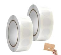 2000 Pieces White Round Sticker Roll, 19mm Circle Labels, White Circles Dot Stickers, Easy Peel Self-Adhesive Small Circle Dot Stickers, Self-Adhesive Sticky Circles Labels for Office Home Marking