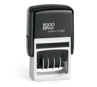 2000 Plus Economy Self-Inking Message Dater, FAXED, Paid, Received, Entered, 7/8" x 1-3/4" Impression, Red and Blue Ink (065005)