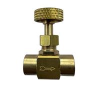 2000 PSI High Pressure 1/4" Female Male Brass Needle Valve Flow Controller Water Gas Oil Fuel Propane(Male to Female)