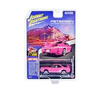 2000 Skyline GT-R BNR34 RHD Right Hand Drive Pink with White Graphics & Interior Petersen Automotive Museum Limited Edition to 2496 Pieces Worldwide 1/64 Diecast Model Car Johnny Lightning JLCP7410
