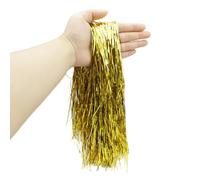 2000 Strands Gold Tinsel Strands for Christmas Tree Gold Streamers Glitter Christmas Tinsel Icicles Foil Fringe Tinsel Streamers Party Decorations for Wedding Birthday New Years Xmas Decorations