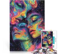 2000 teenager Pieces Jigsaw Puzzle Abstract Faces in Color Herausfordernd Schwierig Die Liebe zwischen Paaren stärken70x100cm