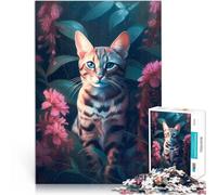 2000 teenager Pieces Jigsaw Puzzle Bengal Cat Supernaturalism Für Familienspaß Geeignet für die Schreibtischdekoration70x100cm