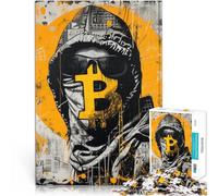 2000 teenager Pieces Jigsaw Puzzle Bitcoin Street Art Educational Family Game 70x100cm is ideal as gifts for the whole family for and Age 14