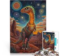 2000 teenager Pieces Jigsaw Puzzle Colorful Dinosaur Art Lernspiele Heimdekoration mit passendem Poster und Quizblatt70x100cm