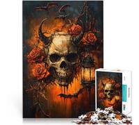 2000 teenager Pieces Jigsaw Puzzle Evil Skeleton Precision Cut 70x100cm for is ideal as a gift for the whole family for and 14 Years old