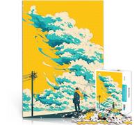 2000 teenager Pieces Jigsaw Puzzle Man Facing Storm Clouds Handgeschwindigkeitswettbewerb Kunstwerk Geschenk70x100cm
