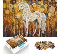 2000 teenager Pieces Jigsaw Puzzle White Horse Gustav Style Präzisionsschnitt Geburtstagsgeschenk, Geschenke, Wandkunst70x100cm