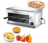 2000 W Electric Salamander, Commercial Snacker Salamander, Adjustable Temperature Plate 50-300 °C, for Barbecue