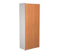 2000 Wooden Cupboard (450mm Deep) White Carcass Beech Doors
