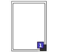 2000 x 1 Label Per Sheet 199.6 x 289.1mm White A4 Address Labels Sticky Self Adhesive Peel Out Notes Paper Mailing Inkjet Copier Laser Printer
