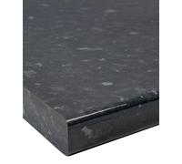 (2000 x 600mm, No Cut) Black Slate Gloss Laminate Kitchen Worktop 30mm