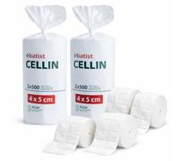 2000 x Pre-Cut Cellulose Pads for Gel Nails | 4 x 500-Piece Rolls