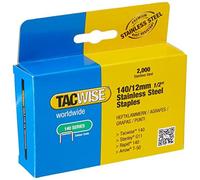 2000 x Tacwise 140/12mm Stainless Steel Staples