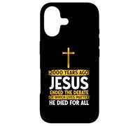 2000 Years Ago Jesus Ended the Debate Jesus Christ Chrstian Case for iPhone 17