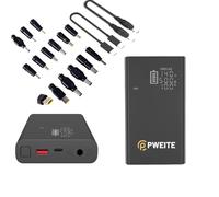 20000mAh 100W USB C Laptop Charger Laptop Battery Pack Power Bank Output DC 5V 6V 7.4V 9V 12V 15V 16.5V 16.5V 18V 19.5V 20V 24V 3A 4A 5A Batteries Bank for MacBook Dell HP