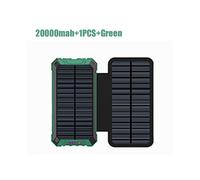 (20000mah-1PCS-Gr) Portable Solar Panel Power Bank 20000mAh 12V 5V Usb Portable Solar Cell Solar Panels With Battery Charger For Phone Power