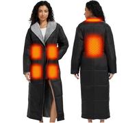 20000mAh 7.4V Heated Robe for Men and Women - Battery Operated Heated Dressing Gown, Wearable Electric Blanket with Upgraded Heating Element