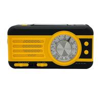 20000mah Emergency Radio, SW/NOAA/AM/FM Weather Solar Powered Hand Crank Chager with Bige Batery Powered,Portable,Cellphone Charge,Flashlight for Emergency/Home Radio (Yellow, One Size)