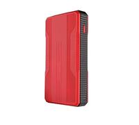 20000mAh High Power Car Battery Jump Starter Portable Booster Charger Bank Starting Device USB Port Powerful Rapid Charging(Red)
