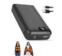 20000mAh Portable Power Bank for Heated Jacket, 7.4V 3A High-Capacity Battery for Heated Vests, Fast Charging Backup Charger for Phones & Tablets with LCD Display, Outdoor Use