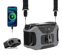 20000mAh Portable Waist Fan,40H Runtime Rechargeable Belt Clip Fan, 5-Speed Dual Airflow Hands-Free Cooling, Wearable Under Shirt for Travel, Hiking, Camping & Outdoor Activities