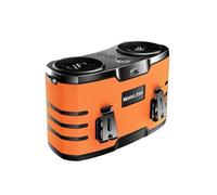 20000mAh Portable Waist Fan Rechargeable 10-Speed Quiet Operation Neck Fans that Blow Cold Air With Light for Outdoor Camping Travel, Desk(Orange)