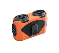 20000mAh Portable Waist Fan Rechargeable 6 Speeds Neck Fans that Blow Cold Air Long Battery Life for Fishing, Hiking, Camping, Desk(Orange)