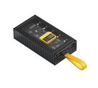 20000mAh Power Adapter High Capacity with LED Light and Five Device Output for Heavy Phone Users Auxiliary Battery Pack Fast Charging Portable Charging