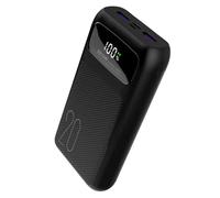 20000mAh Power Bank, Fast Charging Portable Charger, 22.5W PD USB C in & Out LED Display Phone Battery Pack Compatible with iPhone 16 15 14 13 Google iPad Tablet etc. (Black)
