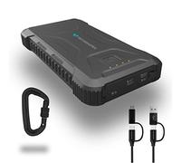 20000mAh Rugged & Waterproof Power Bank with Flashlight, 18W USB-C Heavy Duty Portable Charger for Outdoors, Camping. For iPhone 16, 15, 14, 13, 12, 11, iPad, Samsung Galaxy S25, S24, S23, S22, S21