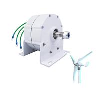 20000W 3 Phase Gearless Permanent Magnet AC Alternator Generator, 12V 24V 48V Low Speed for Wind and Water Turbines, Includes Base