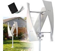 20000W Vertical Axis Wind Turbine Generator Kit with MPPT Controller, Quiet 3 Leaves Permanent Magnet Design for Home Power Energy Kit(24V)
