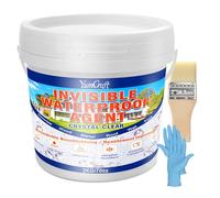 2000g Liquid Waterproof Sealant Clear, Anti-Leaking Sealant Agent, Transparent Waterproof Polyurethane Coating Repair Leak Agent for Roofs, Bathroom, Walls, Kitchen, Garden, Indoor & Outdoor Sealer