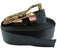 2000kg Black Endless Cargo Lorry Ratchet Lashing Tie Down Restraint Strap (6mtr)