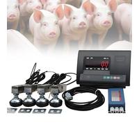2000kg Steel Beam Compression Load Cell Floor Scale Kit, for Livestock Cattle Goat Pigs Horse Sheep Weighing