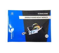 2000Lb 8M 1T Manual Boat Marine Trailer Hand Powered Winch Webbing Strap & Hook
