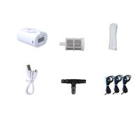 2000mah Rechargeable Indoor for Irrigation Timer Automatic Plant Watering Drip Controller Having 12-Head Battery Garden Plants USB-Charged Kit System (White)(C)