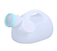 2000ml Large Capacity Men's Urinal Bottle,Elderly Plastic Urine Collector with Lid, Portable Pee Pot for Adults, Non-Spill Urine Receptacle（White）