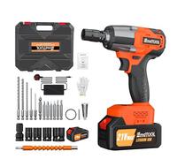 2000NM Cordless Impact Wrench Drill Driver Car Repair Wheel Nut Gun Set+Battery